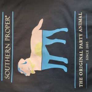 Southern Proper Unisex T-shirt. Small. Dark Navy blue. Excellent condition.